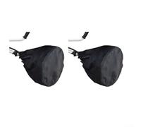 Lot de 2 capots de protection pour tondeuse - Imperméable et anti-poussière - En tissu Oxford 600D - 31 x 40 cm - Protection contre la pluie et le vent - Pour outils de jardin d'extérieur - Noir