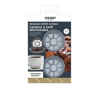Lot de 2 Capsules à Café "Réutilisables" 6cm Gris G