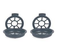 Lot de 2 Capsules à Café ""Réutilisables"" 6cm Gris