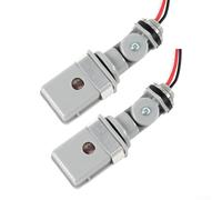 Lot de 2 capteurs de cellule photoélectrique extérieure, design résistant aux intempéries IP54 pour un contrôle intelligent de la lumière, fonctionnement automatique pour un usage résidentiel et