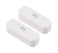 Lot de 2 capteurs de température et d'humidité de petite taille pour Tuya pour système Smart Life avec stockage de données tout au long de l'année et exportation facile CSV via l'application mobile