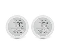 Lot de 2 capteurs de température et d'humidité pour thermomètre hygromètre intelligent Zigbee - Contrôle par application