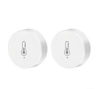 Lot de 2 capteurs de température et d'humidité sans fil pour Zigbee 3 0 compatibles avec Tuya pour Smart Home Climatiseur Linkage