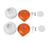 Lot de 2 capteurs de température et d'humidité Zigbee avec alarme pour Alexa, pour hub smartthings pour v3 & iHost, précision ± 0,2 °C, autonomie de la batterie de 4 ans, blanc