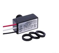 Lot de 2 capteurs du crépuscule à l'aube pour extérieur, interrupteur photoélectrique 120-277 V avec design résistant aux intempéries pour luminaires à incandescence fluorescents LED