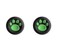 Lot de 2 capuchons antidérapants en silicone pour manette de jeu ROG XBOX Ally/Ally X, motif patte de chiot, 9 options de couleur, coque souple pour accessoires de console de jeu (noir et vert)