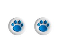 Lot de 2 capuchons antidérapants en silicone pour manette de jeu ROG XBOX Ally/Ally X, motif patte de chiot, 9 options de couleur, coque souple pour accessoires de console de jeu (blanc et bleu)