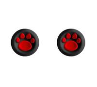 Lot de 2 capuchons antidérapants en silicone pour manette de jeu ROG XBOX Ally/Ally X, motif patte de chiot, 9 options de couleur, coque souple pour accessoires de console de jeu (noir et rouge)