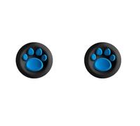 Lot de 2 capuchons antidérapants en silicone pour manette de jeu ROG XBOX Ally/Ally X, motif patte de chiot, 9 options de couleur, coque souple pour accessoires de console de jeu (noir et bleu)