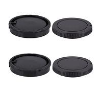 Lot de 2 capuchons avant + bouchon d'objectif arrière compatibles avec Sony Alpha A-Mount/Minolta AF Mount pour appareil photo A58 A99 A99II A350 A33 A77