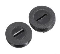 Lot de 2 capuchons de brosse de carbone pour meuleuse d'angle, perceuse électrique et outils rotatifs - Lot de 2 capuchons de support de brosse moteur en plastique noir, convient pour 13 mm à 22 mm B