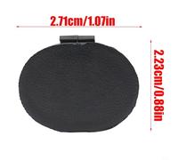 Lot de 2 capuchons de calandre de capot de pare-brise pour 3 (2003-2008) pour Mx-5 pour Miata (1989-2013) Millenia Mpv pour Rx-7 Protegé - Couvercle à vis ABS noir pour zone d'essuie-glace