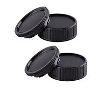 Lot de 2 capuchons de corps d'appareil photo et cache d'objectif arrière compatibles avec Leica M LM, Zeiss ZM, Voigtlander VM