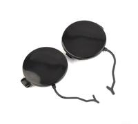 Lot de 2 capuchons de crochet de remorquage pour pare-chocs avant Porsche pour Cayenne 2011-2014 en plastique étanche Noir