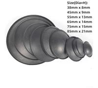 Lot de 2 capuchons de haut-parleur en tissu pour haut-parleur de 38 mm, 45 mm, 55 mm, 65 mm, 75 mm et 85 mm de remplacement dans l'équipement audio (55 mm)