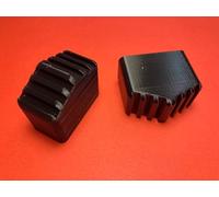 Lot de 2 capuchons de pieds d'échelle - Pour échelle domestique Hailo - 40 x 20 mm - Noir - Y