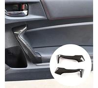 Lot de 2 capuchons de protection pour poignée de porte intérieure de voiture en fibre de carbone ABS pour Sub-aru BRZ to-yota 86 2012-2020 (fibre de carbone)