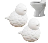 Lot de 2 capuchons de protection pour toilettes - En forme d'oiseau - Pour cuisine, salle de bain, carrelage, sol, appartement, hôtel, douche, baignoire d'angle