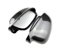Lot de 2 capuchons de rechange noirs Compatible pour VW GOLF 5 V MK5 GTI Jetta Passat B5.5 B6 EOS Sharan Superbe rétroviseur latéral(Black Left)