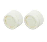 Lot de 2 capuchons de réglage pour radiateur M30 x 1,5 filetage - Plastique blanc décoratif pour valve thermostatique TRV, compatible avec la plupart des systèmes de chauffage domestique et facile à