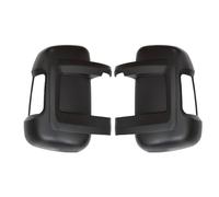 Lot de 2 capuchons de rétroviseur droit et gauche - Noir - Bras court | Lot de 2 coques de rétroviseurs compatibles avec Peugeot Boxer, Fiat Ducato, Citroën Jumper 2006+, Opel Movano 2021+