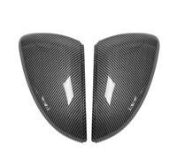 Lot de 2 capuchons de rétroviseur pour R, Fydun - Style fibre de carbone - Remplacement pour MK7/ MK7 R/ Mk7 Gti/Gtd Hatchback/Break 2013-2017