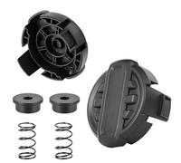 Lot de 2 capuchons de tête de débroussailleuse DWO1DT995 avec ressort et base compatibles avec Dewalt DCST922P1 DCST922B DCST972X1 20 V/40 V/60 V sans fil, pièces de débroussailleuse en ABS durable