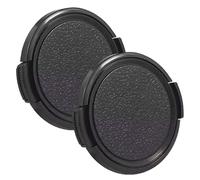 Lot de 2 capuchons d'objectif 58 mm pour objectif Nikkor 70-300 mm f/4.5 | Cache d'objectif 58 mm, à clipser, pour Canon EF-S 18-55 mm f/3,5-5,6, pincement latéral, protecteur d'objectif