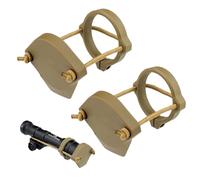 Lot de 2 capuchons d'objectif de petite taille pour lampe torche Surefire d'un diamètre allant jusqu'à 2,9 cm tels que les lampes de poche Scout M300B M600B, brun clair