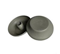 Lot de 2 capuchons en plastique pour parasol de jardin, couleur champagne, bouchon à vis de rechange pour poteaux cantilever standard, 11 cm de diamètre, accessoire d'ombrage d'extérieur facile à