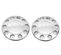 Lot de 2 capuchons extérieurs universels en acier inoxydable 22,5 x 10 chevilles pour camion Scania MAN Mercedes DAF (pour DAF)