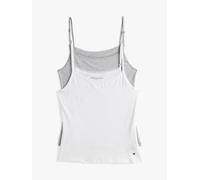 Lot De 2 Caracos Premium Essential À Dentelle 2 Pack Cami With Lace/White/Grey Heather - S