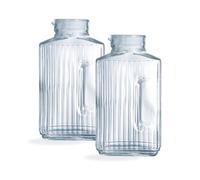 Lot de 2 carafes Quadro 2L - Luminarc