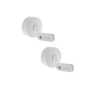 - Lot de 2 carillons sans fil mobiles 50m