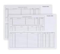 Lot de 2 carnets de chèques d'entreprise, 30 feuilles à double page | Carnet de chèques de poche avec suivi des dépôts et des taxes, pour entreprise, comptabilité, 22,6 x 7,6 cm