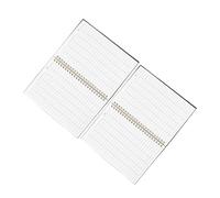 Lot de 2 carnets de registre financier noirs à double spirale PP | Pages lignées vierges pour suivi budgétaire, format détaillé de comptabilité, papier protégé pour notes, usage maison