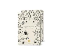 Lot de 2 Carnets Floraux Hommage à Marcel Proust, Couverture Soft Touch, pour Écrire et prendre des Notes, beaux carnets