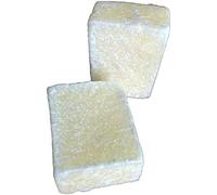 Lot de 2 Carrés de Musc Solide Naturel Noir, Ambre, Jaune et Blanc 25g - Fabrication Artisanale au Maroc, Parfum Longue Durée, 100% Naturel, Hypoallergénique, Soin pour Peau et Linge (Musc Blanc)