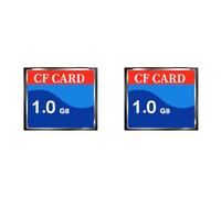 Lot de 2 cartes CF haute performance 1,0 Go - Parfait pour les appareils photo, les consoles N64 et plus | Transfert de données rapide | Stockage fiable