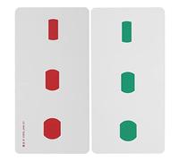 Lot de 2 Cartes de Correction du Strabisme, Cartes de Formation à L'amblyopie pour Améliorer le Sens Visuel, Outil de Formation à la Vision en Papier Enduit Imperméable pour les