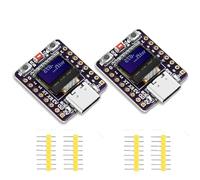 Lot de 2 cartes de développement ESP32 C3, avec affichage OLED de 0,42 pouces, prend en charge le WiFi Bluetooth, convient pour l'Internet des objets, les maisons intelligentes, les réseaux de