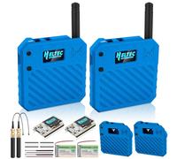 Lot de 2 cartes de développement ESP32 LoRa V3 + batterie 3,7 V 3000 mAh + kit de boîtier - avec antenne Meshtastic 863-928 MHz et SMA Prend en charge les appareils Wifi/Bluetooth LoRa V3 pour AR