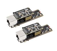 Lot de 2 cartes de développement Ethernet ESP32-S3 PoE, port ETH RJ45 10/100 Mbps, processeur double cœur 240 MHz, port Type-C intégré et fente pour carte TF, prise en charge de la communication WiFi