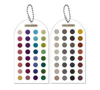 Lot de 2 cartes de palette de couleurs saisonnières en acrylique - Guide anti-rayures double face pour améliorer la coordination des tenues, le maquillage et le shopping à la maison