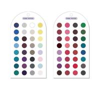 Lot de 2 cartes de référence de coordination des couleurs | Lot de 2 cartes guides en acrylique pour jumelage portable et utilisation quotidienne à la maison avec comparaison