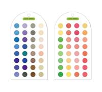 Lot de 2 cartes de référence de coordination des couleurs | Lot de 2 cartes guides en acrylique pour jumelage portable et utilisation quotidienne à la maison avec comparaison