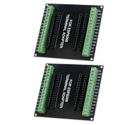 Lot de 2 cartes d'extension Gpio pour modules Esp8266 Esp-12e 1 entrée 2 sorties pour projets Iot avec matériau ABS noir