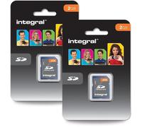 Lot De 2 Cartes Mémoire Sd (Secure Digital) De 2 Go Compatible Avec Les Appareils Photo, Lecteurs Mp3, Caméscopes Et Plus Encore[MEM8290416]