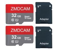Lot de 2 cartes Micro SD de 32 Go, haute vitesse, UHS-I U1 C10 A1 jusqu'à 90 Mo/s, pour smartphones/tablettes/appareils photo/audio de voiture/consoles de jeu