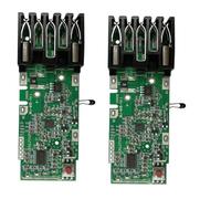 Lot de 2 cartes PCB de batterie Li-ion 18 V, module de circuit de protection pour réparation et assemblage, schéma d'installation inclus